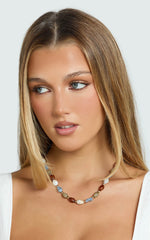 Neve Beaded Necklace in Gold