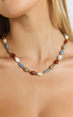Neve Beaded Necklace in Gold