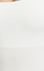 Off My Back Bodysuit - Square Neck Bodysuit in White