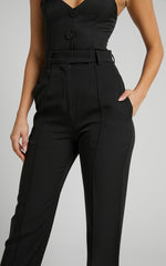 Rogers Pants - High Waisted Pants in Black