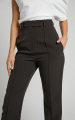 Rogers Pants - High Waisted Pants in Charcoal