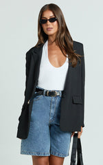 Susan Shorts - Denim Jort in Mid Blue Wash