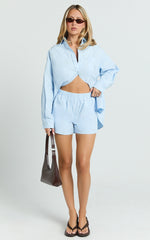 THP Elastic Waist Boxer Shorts - THP Elastic Waist Boxer Shorts in Blue