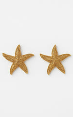 Valerie Starfish Earrings in Gold