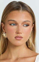 Zia Sun Earrings in Gold